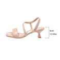 thumbnail image 5 of DIVVce Patent Leather Multi Strap Slingback Heels For Women Open Toe Comfortable Evening Footwear, 5 of 7