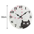 thumbnail image 4 of Reloj de Pared Divertido Macarena con Diseño de Gato Redondo Silencioso 30 cm, 4 of 8