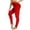 Red, variant on Women's High Waisted Butt Lifting Textured Leggings Tummy Control Workout Pants