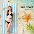 thumbnail image 2 of Toalla de Playa Touchat Sobredimensionada Súper Absorbente y Libre de Arena Azul, 2 of 8