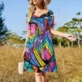 thumbnail image 4 of Pegaso lidera a otros caballos Vestido de manga corta ropa de mujer tendencia vestidos de fiesta de mujer, 4 of 7
