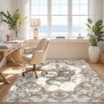 thumbnail image 3 of Design&I 5'x7' Ultra Soft Area Rug, Damask Border Watercolor Pink Aesthetic Snake Gothic Vintage Playful Expressive None Fluffy Washable Non Shedding for Bedroom Living Room Home Office, 3 of 7