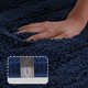 thumbnail image 2 of Alfombra de baño, felpilla, peluda, antideslizante, 60 x 90 cm, color azul marino, 2 of 7