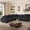 Dark Gray, variant on Meeyar Sectional Sofa Cushion Fit Sofa for Living Room, Just 1PC Brown Pillow
