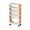 Orange, variant on VQPeo 5 Tier Rolling Utility Cart, Book Cart with Wheels, Office Book Carts with Divided Top Shelf for Organizing Books and Supplies in Home, Office, Classroom