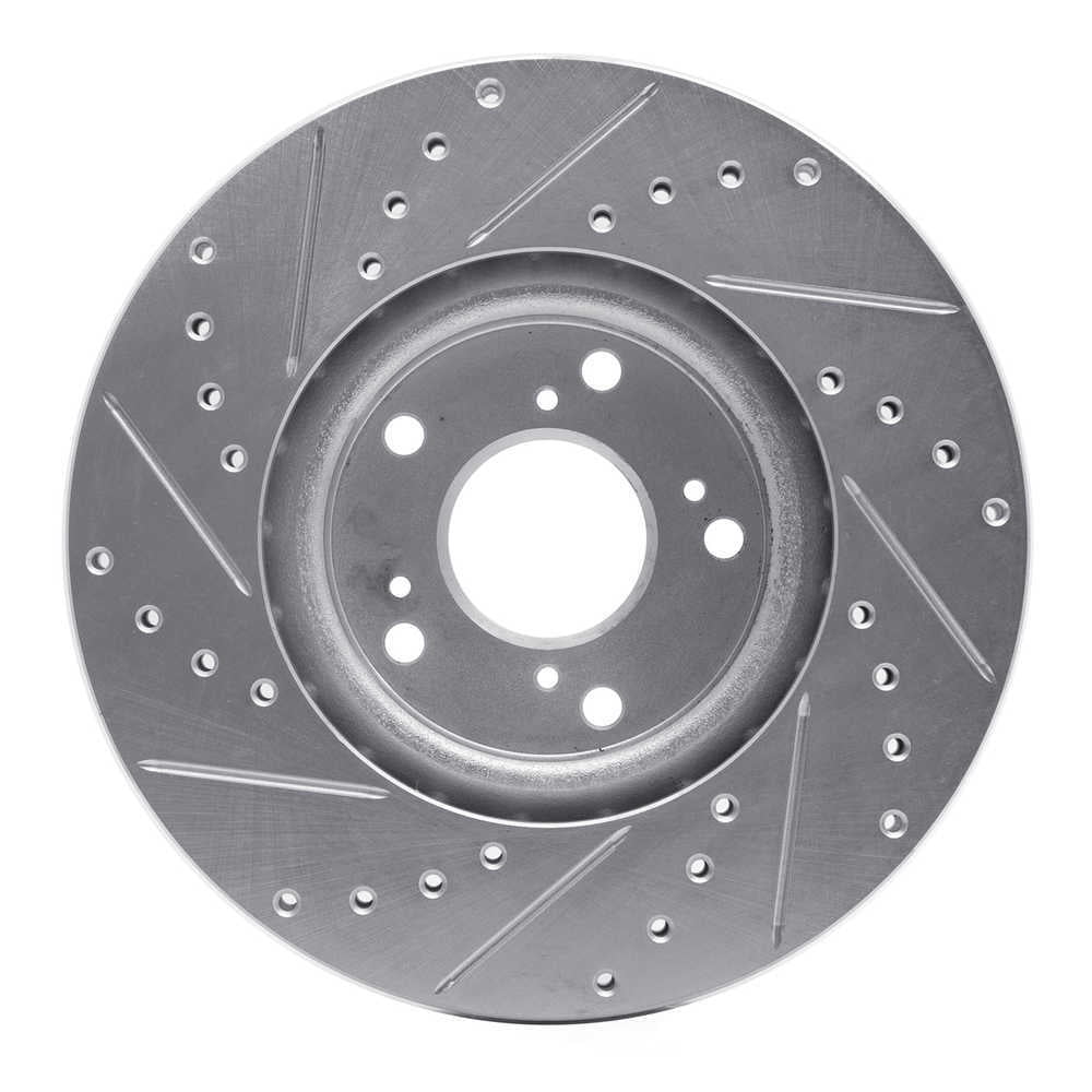 Dynamic Friction Company 631-59045R DFC Brake Rotor - Drilled And Slotted - Silver