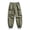 Army Green, variant on WIZUTIZ Men's Cargo Pants Casual Lightweight Waterproof Athletic Joggers Elastic Waist Loose Tapered Pants with Pockets