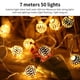 thumbnail image 5 of Cadena Lámparas Con Energía Solar Cadenas Bola De Plata Hueca Decoración Bombilla Iluminación Led Decoración Con 2 Modos De Iluminación Para Patio Jardín Bar Pasarela Fiesta En El Patio 16.4Ft 30Led Advancent HA027237-03, 5 of 6