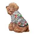 thumbnail image 5 of Haiem Roses Mixed Zebra 1 for Winter Dog Hoodie Sweatshirts with Pockets Warm Dog Clothes for Small Dogs Chihuahua-XX-Large, 5 of 7