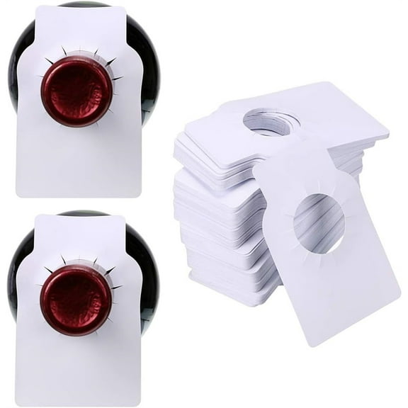 NOGIS Wine Bottles Tag for Wine Racks Reusable Wine Cellar Tags Double Sided Wine Bottle Hanging Tag Labels (Pack of 300,White)