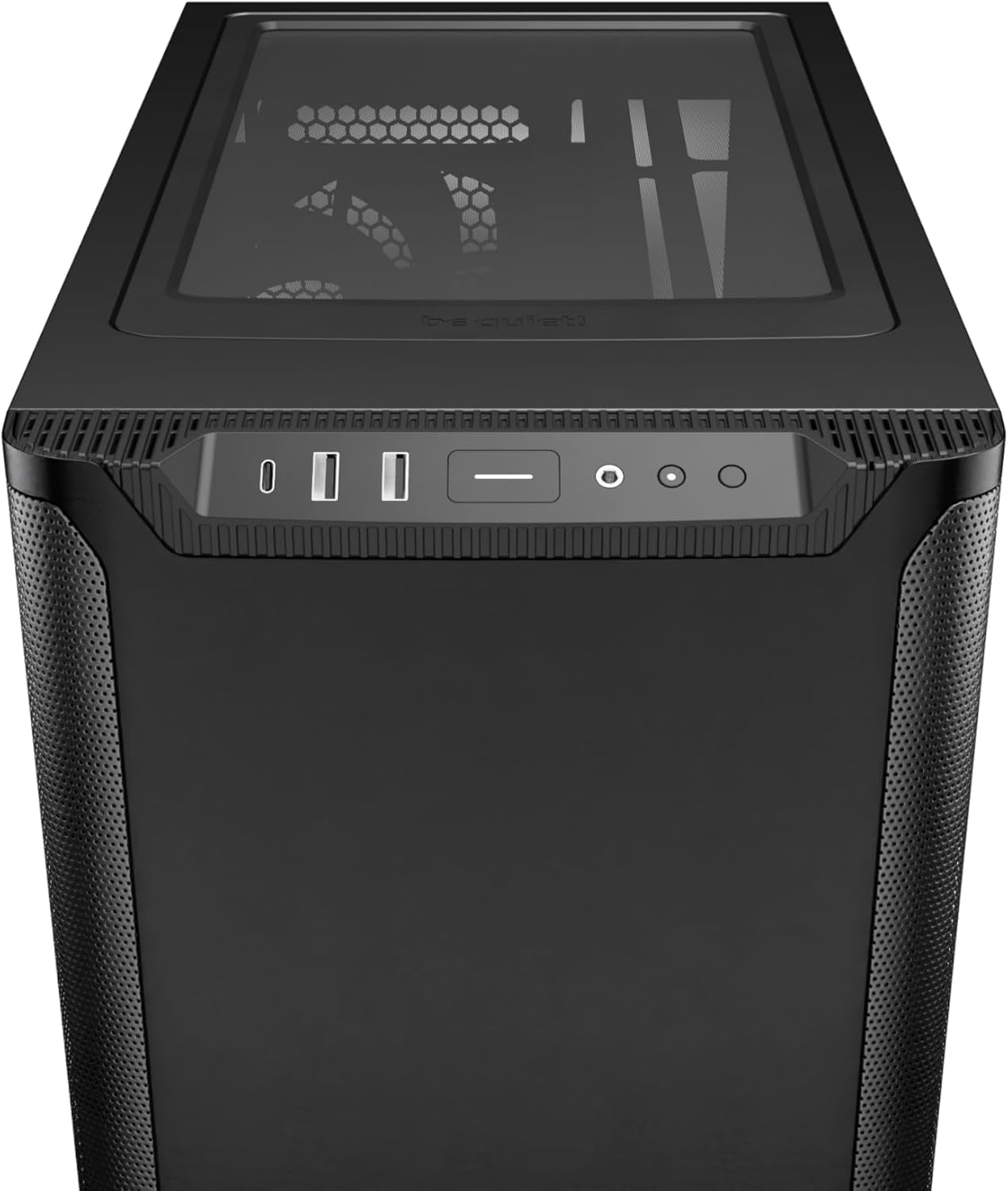 Pure Base 501 Black ATX Case | 2 Preinstalled Pure Wings 3 140mm PWM Fans | Optimized Air Pressure | Compact PC Case | Vertical GPU Installation | USB 3.2 Gen. 2 Type C | BG073