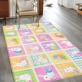 thumbnail image 2 of 2.7'x5' Area Rugs, Spring Easter Indoor Outdoor Area Rug for Living Room Bedroom, Colorful Cute Bunny Egg Checkered Washable Bathroom Rugs Kitchen Floor Carpet Mats Home Decor Aesthetic, 2 of 8
