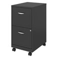 thumbnail image 1 of Space Solutions 18 Inch 2 Drawer Mobile Organizer Office Cabinet, Charcoal, 1 of 9
