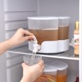 thumbnail image 2 of Generic Jarra Fría Giratoria de 3 Compartimentos con Grifo Antifugas, Blanca, para Refrigerador, Material PP, Capacidad Grande, Fácil de Limpiar, Ideal para Bebidas Frías y Calientes., 2 of 7