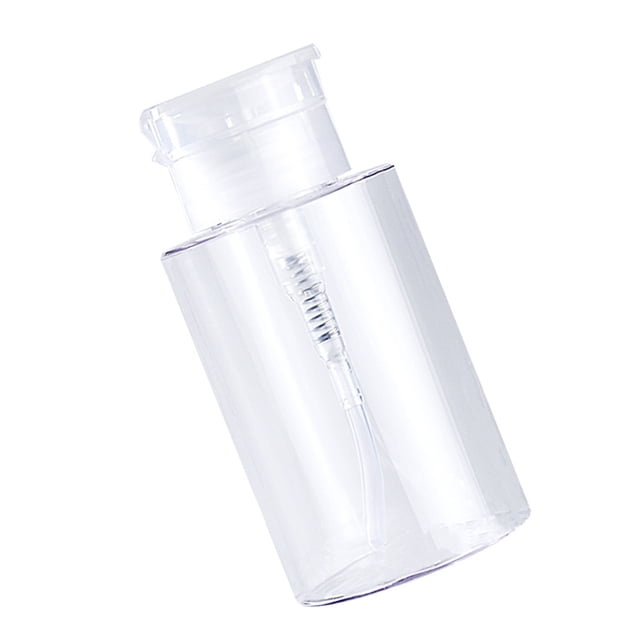 Flacon à Pression Démaquillant Récipient de Stockage Cosmétique Démaquillant Flacon à Pression; Flacon à Pression en Plastique Cosmétique, Transparent, 150ml