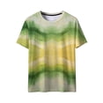 thumbnail image 4 of PNTUTB Summer Casual Loose Women's Fashion Tie Dye Print Crew Neck Pullover Comfortable Short Sleeve Tops, 4 of 6