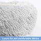 thumbnail image 3 of Cama de lujo para perros, camas cuadradas para perros, colchoneta larga de felpa para perros pequeños, medianos y grandes, suministros para perros, cama calmante, perrera lavable, 3 of 4