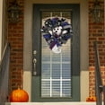 thumbnail image 4 of HomeDM Halloween Door Wreath Farmhouse Halloween Wreath for Front Door Decorations Indoor Outdoor Party Decor, 4 of 9
