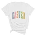 thumbnail image 1 of Plebaso T-Shirts de Pâques pour Femmes Manches Courtes Graphiques Hauts Imprimés Décontractés Mode pour Femmes, 1 of 6