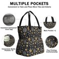 thumbnail image 3 of Pioneer Flower Floral Print Pattern Drawstring Lunch Bag Women - Drawstring Lunch Bag Insulated for Work Office - Stain-Resistant Large Lunchbags for Women with Multi-Pockets, 3 of 6