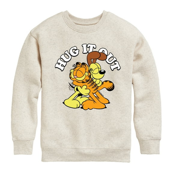 Garfield - Hug It Out - Toddler & Youth Crewneck Fleece Sweatshirt