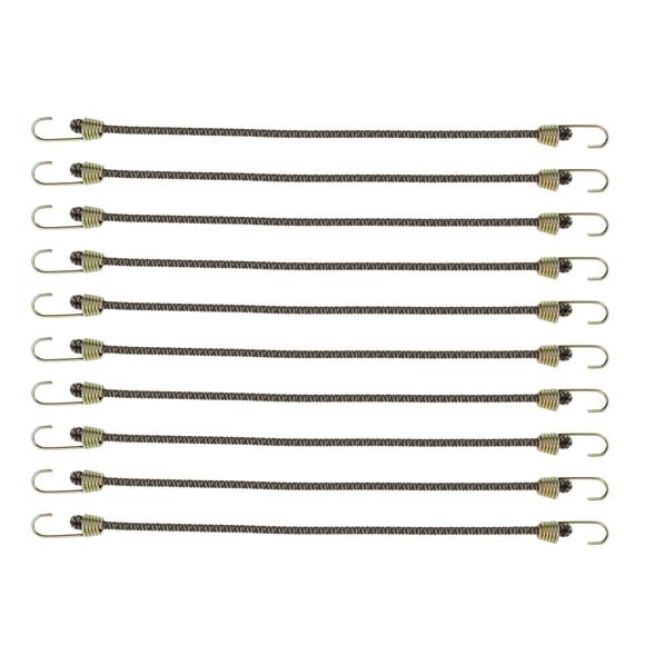 Cuerda de equipaje mini de látex de 25 cm, cuerdas elásticas ajustables con hebilla de metal, colores surtidos, 10 piezas