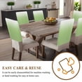 thumbnail image 4 of Vibrant Green Chair Covers Set of 6 and White Gradient Chair Back Covers Stretch Removable Washable Slipcovers Protector for Dining Room Kitchen Party Decor, 4 of 5