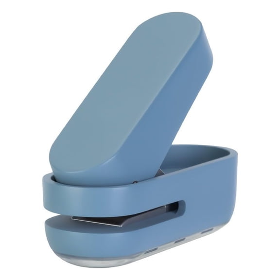 Mini Small Hole Puncher Blue Color, 10 Sheet Paper Capacity Single Hole Puncher for Office Use Or Gift for Students (Blue) blue