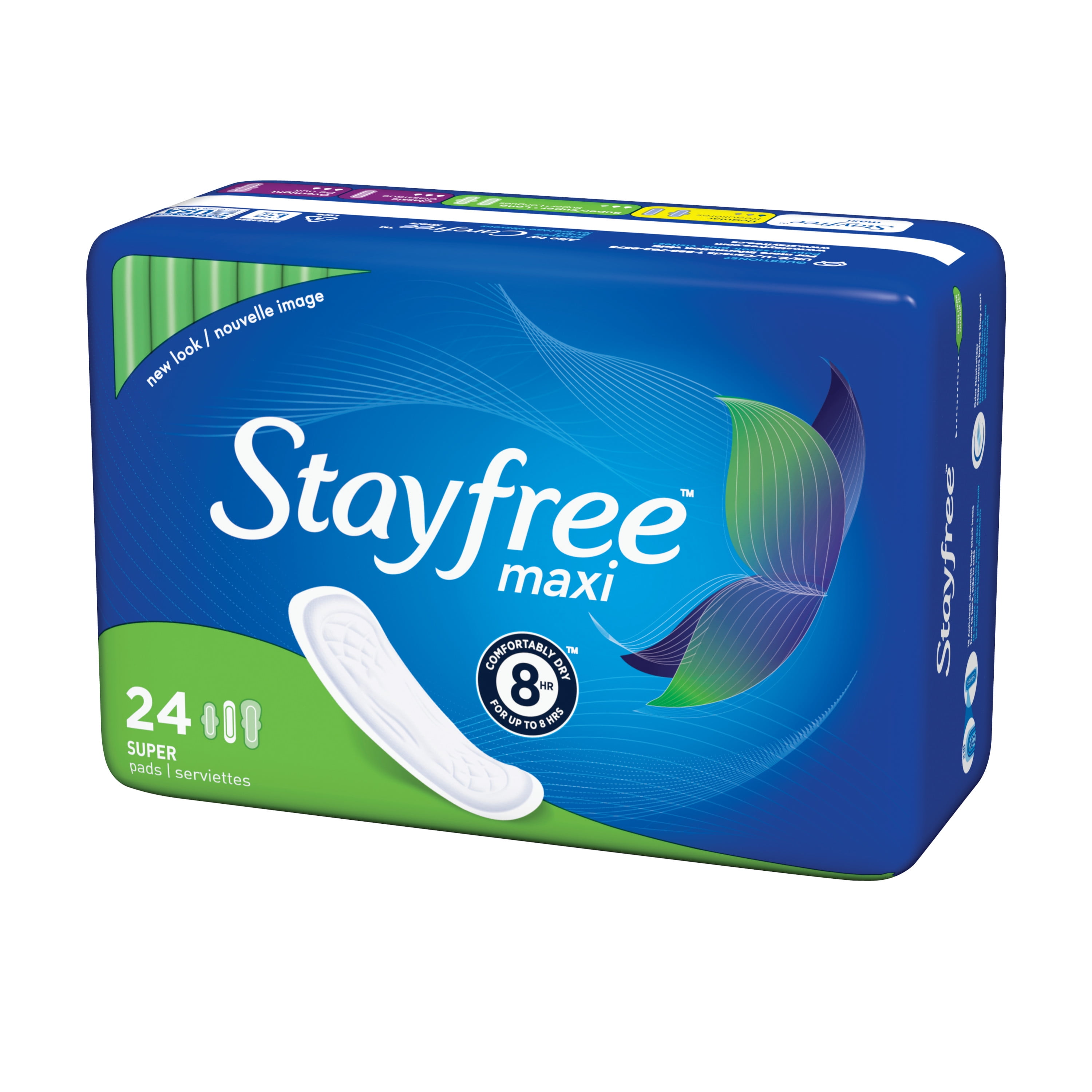 Stayfree Maxi Pads without Wings, Unscented, Super, 24 Ct picture