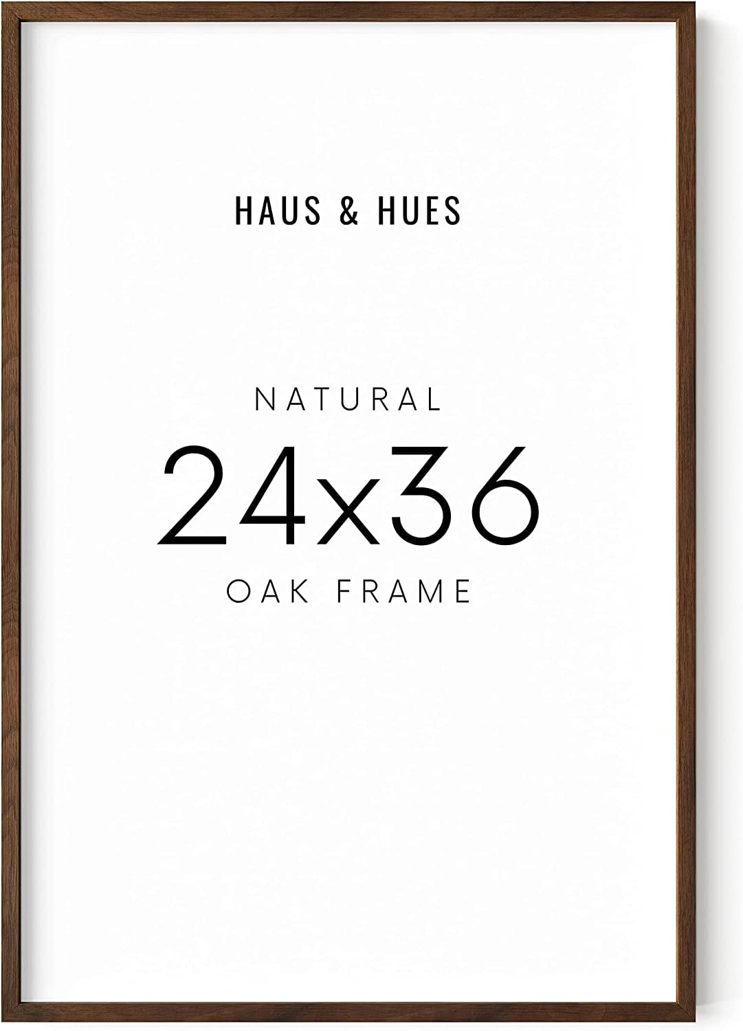 Haus and Hues Walnut 24x36 Wooden Picture Frame - Set of 1 24x36 Inch ...