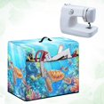 thumbnail image 4 of HELLHERO Turtle and Coral Pattern Portable Sewing Machine Cover with Tote Handle and Pocket Washable Fabric Easy to Clean Ideal Gifts for Housewife, 4 of 8
