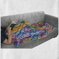 thumbnail image 5 of Casino Soft Flannel Fleece Throw Blanket, Stacks of Colored Casino Chips Betting Luck Leisure Repetition Illustration Print, Cozy Plush for Indoor and Outdoor Use, 70" x 90", Multicolor, by Ambesonne, 5 of 5