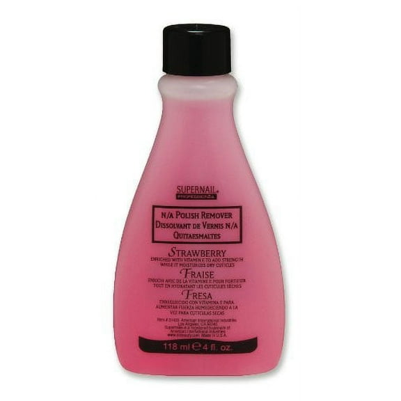 Super Nail Strawberry Polish Remover - 4 oz (Size : 4 oz)