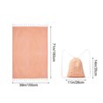 thumbnail image 3 of Toalla de playa de rayas con flecos y mochila, accesorio de baño grande, bordado disponible, toallas de playa de algodón., 3 of 7