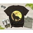 thumbnail image 4 of Lone Wolf Howling At Moon Gift For Men Women Kids Boys Girls T-shirt Mountain Wolf Moon Shirt Girls Boys Youth Wolf Graphic Design Tshirt, 4 of 8