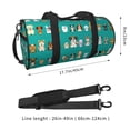 thumbnail image 4 of Easygdp Cartoon Dogs Travel Bag, Camping, Weekend, Carry On Overnight Duffel Bag with Shoulder Strap, 4 of 8