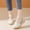 #0060-White, variant on Xucatan Women's Closed Toe Wedge Sandals, Breathable Canvas Upper with Espadrille Sole, Buckle Strap Comfortable Platform Slides, Versatile Casual Holiday Style Gift