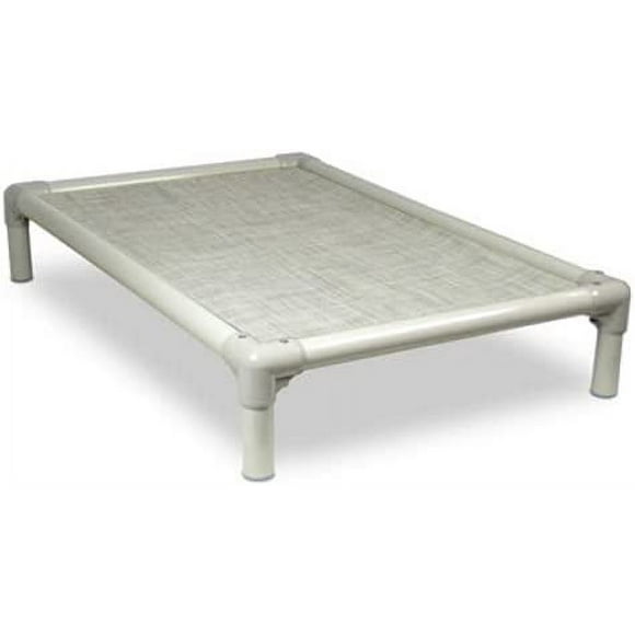 Kuranda Elevated Outdoor Bed - Almond PVC - Sunsure Textilene Fabric