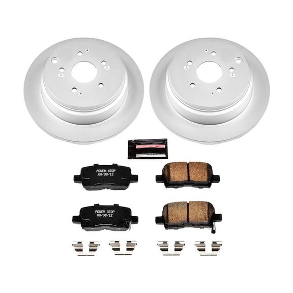 Rear Brake Pad and Rotor Kit - Compatible with 2002 - 2004 Honda Odyssey 2003