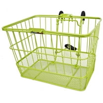 Sunlite Bicycle Front Basket Mesh Lift Off Carrier GREEN Cruiser Commuter Bike