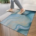 thumbnail image 4 of Blue Marble Gold Wave Pattern Door Rugs,Washable Non Slip Door Mats Indoor,Decorative Door Mats,Entry Mat Indoor for Entrance,Bedroom,Kitchen,Bathroom,17"x30", 4 of 6