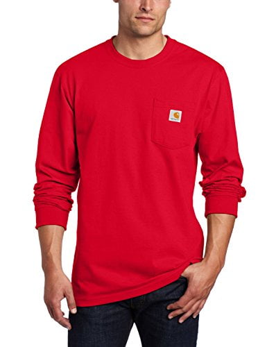 Red carhartt long sleeve shirt Clearance