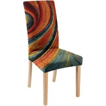 Boho Chair Covers Red Colorful Paisley Chair Slipcover Abstract Art Painting Artwork Chair Covers for Dining Room 6 Pack Dining Chair Cover Dirt-Resistant Stretch Dining Chair Slipcovers