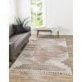 thumbnail image 2 of Unique Loom Cherokee Collection Area Rug - Henderson (5' 3" x 8' Rectangle Sand/Ivory), 2 of 2