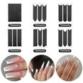 thumbnail image 2 of 2250 Pcs French Tip Nail Art Stickers French Manicure Strips Stickers Nail Guides Self-Adhesive French Nail Tips Guides Decals for Edge Auxiliary DIY Decoration Stencil Tools (60 Sheets) C55, 2 of 3