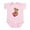Petal Pink, variant on CafePress - Airedale Holding Heart Infant Bodysuit - Baby Light Bodysuit, Size Newborn - 24 Months