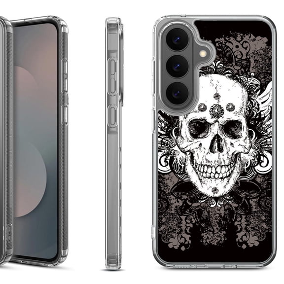 Shockproof Phone Case for Samsung Galaxy A37 5G, by OneToughShield - Grunge Skull