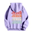 thumbnail image 3 of MHFRRA Sudaderas Casuales para Hombre para Uso Diario, Sudaderas Estampadas de Corte Relajado para Otoño E Invierno, Fáciles de Cuidar, Elegantes y Cómodas Púrpura claro, 3 of 4