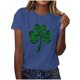 thumbnail image 1 of Mujeres Manga Corta de Verano Tops Impreso Sudadera Casual, Cuello Redondo Blusa Ligera para la Primavera Y el Verano, 1 of 4