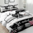 thumbnail image 3 of LUVIVIHOME 2PCS African American Black Girl Duvet Cover Twin Bedding Sets, Teen Girl Bedding, Sexy Black Woman Afro Black Girl Magic Comforter Quilt Cover, Inspirational Gifts for Women 1 Pillow Sham, 3 of 7